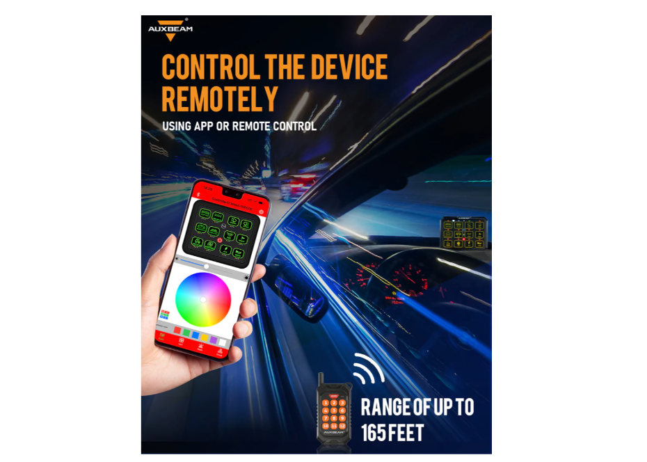 AUXBEAM 【接続機数12】AC-1200 ストロボ付き スマホ操作 スイッチ