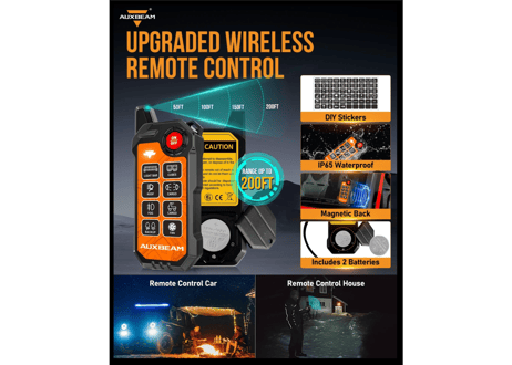 AUXBEAM 【接続機数8】AS-800 ストロボ付き　スマホ操作　スイッチパネル