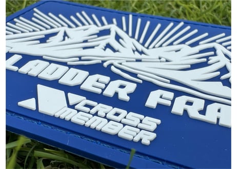 【コラボパッチ】LADDER FRAME x CROSS MEMBER 車 ワッペン