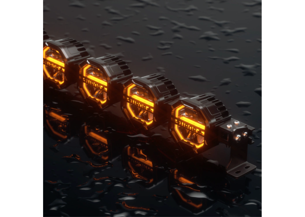 AURORA】4インチ8連バイカラーポッドバー | CROSS MEMBER