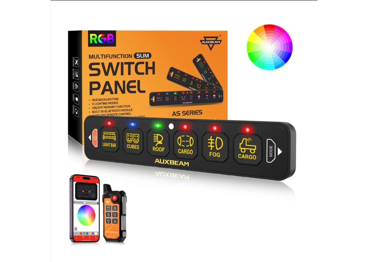 AUXBEAM 【接続機数4】AS-600 ストロボ付き スマホ操作 スイッチパネル