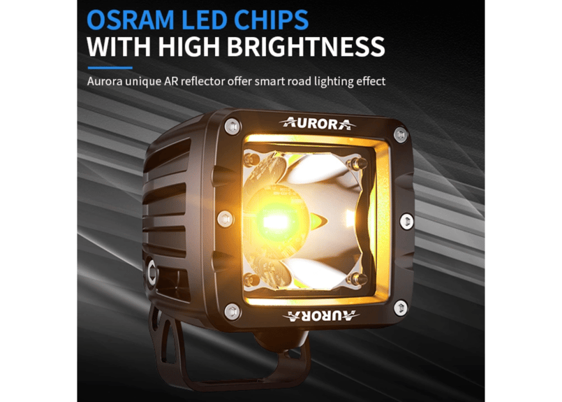 AURORA】3インチ バイカラーLEDライト | CROSS MEMBER