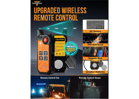 AUXBEAM 【接続機数4】AS-400 ストロボ付き　スマホ操作　スイッチパネル