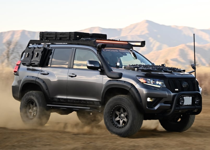 ランドクルーザー JAOS サイドステップ ブラック LC250 24+ LAND