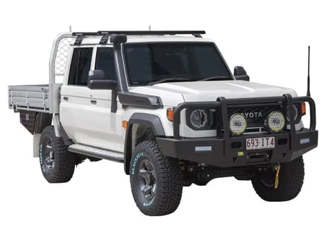 【LC70再再販モデル】TJM outback bar black steel（バーあり）