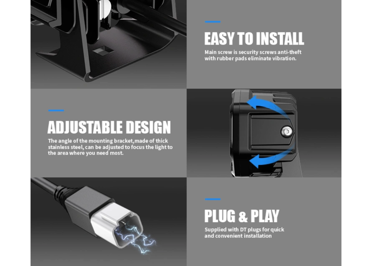 AURORA】4インチ8連バイカラーポッドバー | CROSS MEMBER