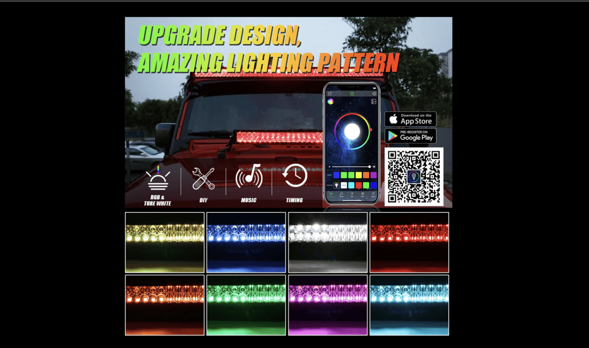 42インチ/32インチ】V-PROシリーズ RGBW LED ライトバー | CROSS