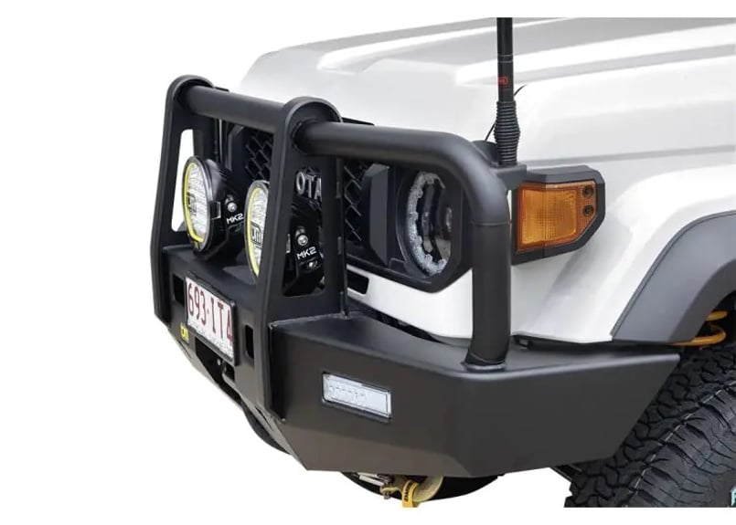 LC70再再販モデル】TJM outback bar black steel（バーあり） |