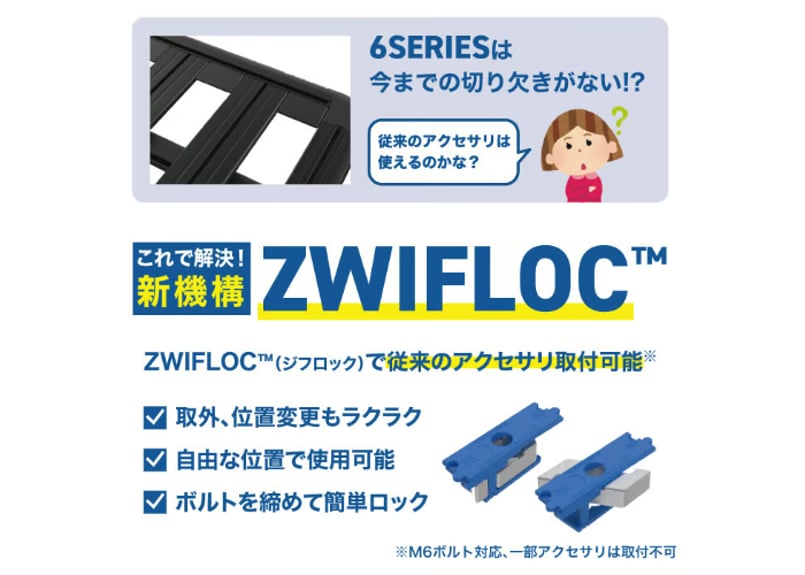 RHINO-RACK ZWIFLOC CHANNEL NUTS 8PACK ライノラック ジフ