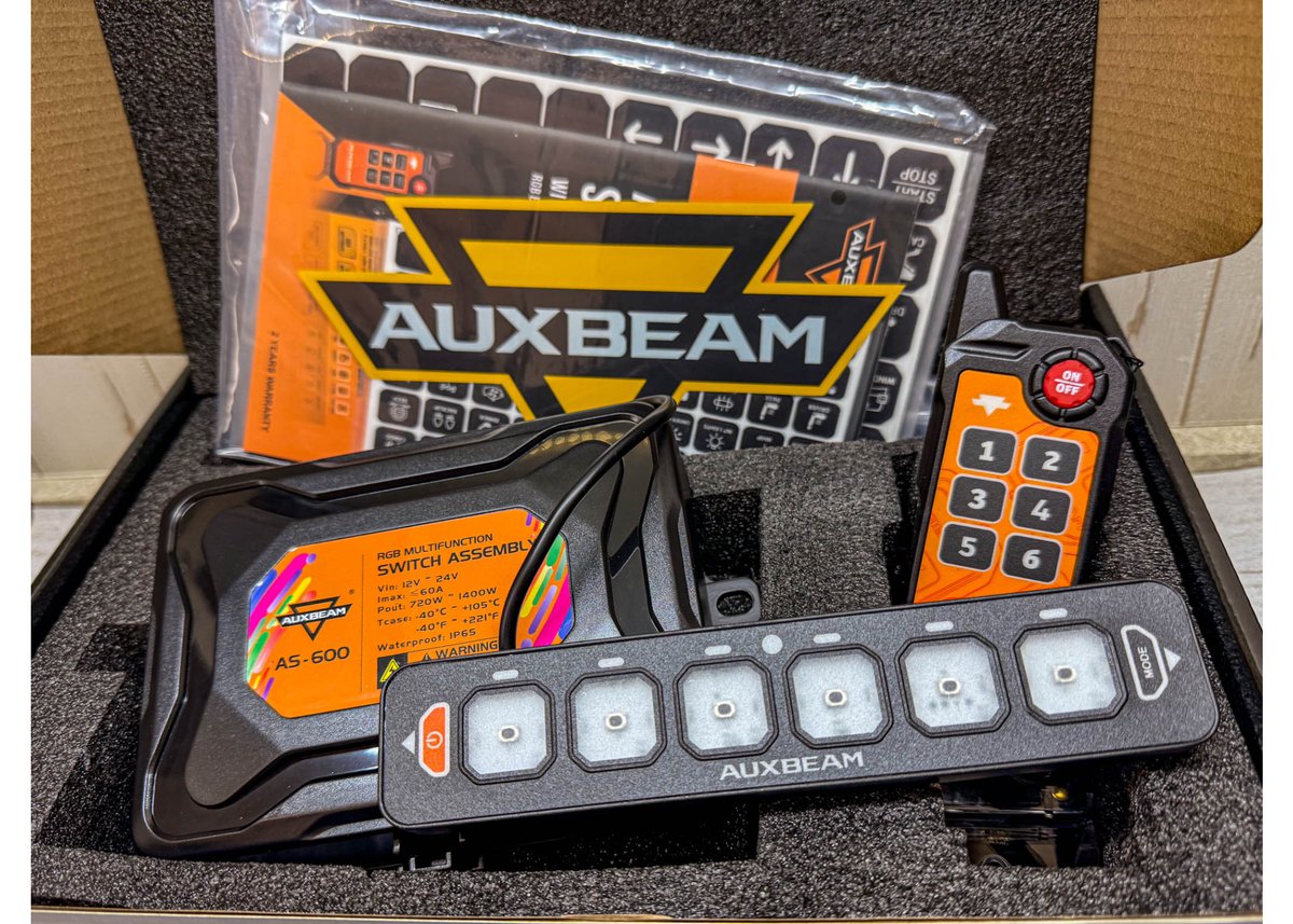 AUXBEAM 【接続機数6】AS-600 ストロボ付き スマホ操作 スイッチパネル