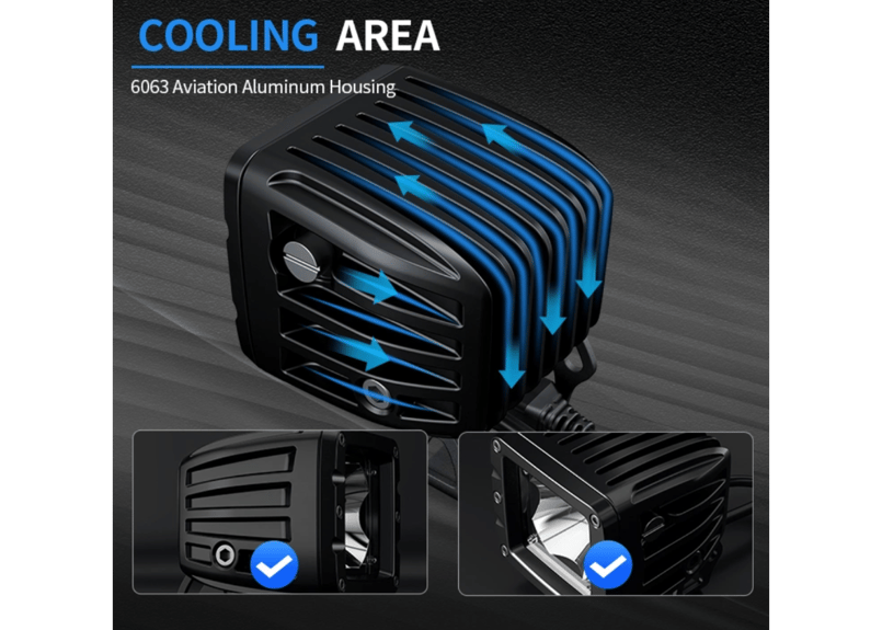 AURORA】3インチ バイカラーLEDライト | CROSS MEMBER