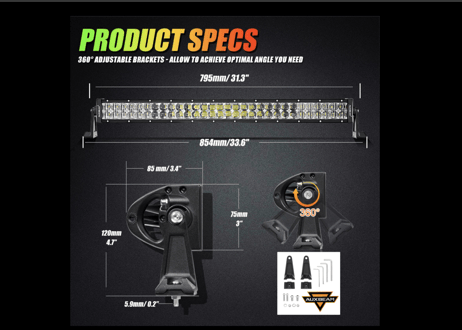 【42インチ/32インチ】V-PROシリーズ RGBW LED ライトバー