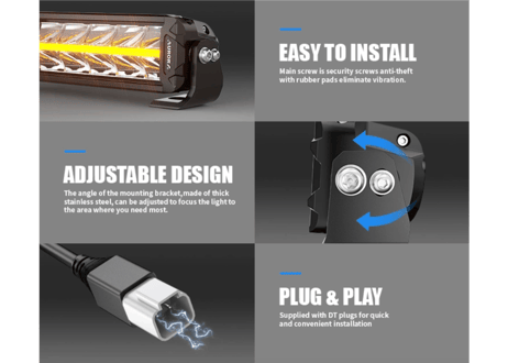 【AURORA】デュアルデイライトバー  DUAL DRL LIGHT BAR
