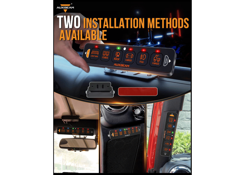 AUXBEAM 【接続機数4】AS-40 スリムモデル ストロボ付き スイッチ