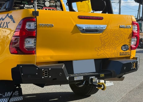 【ハイラックス】TJM リアアイアンバンパー　Rear protection bar