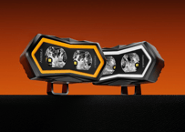 【AURORA】5インチデュアルデイライトベクターポッドライト　5”DUAL DRL VECTOR POD
