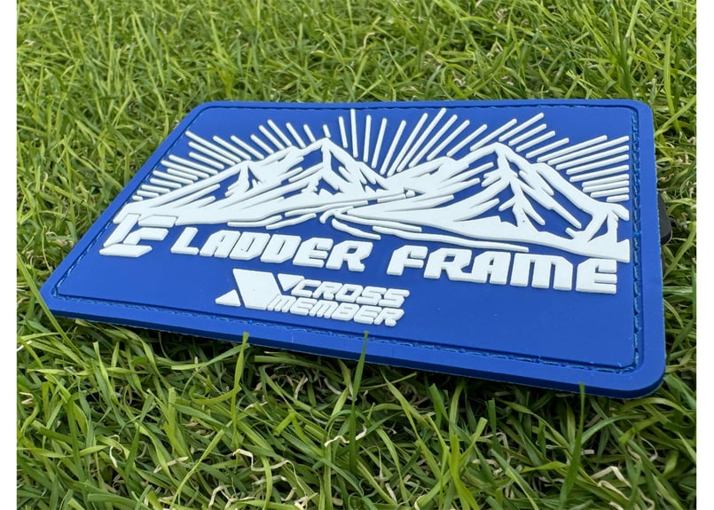 コラボパッチ】LADDER FRAME x CROSS MEMBER 車 ワッペン | CR コラボパッチ】LADDER FRAME x CROSS MEMBER 車 ワッペン | CR