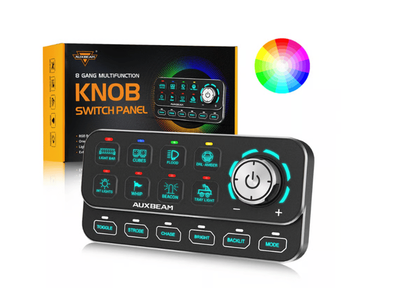 AUXBEAM 【接続機数8】KS-80 調光付き スイッチパネル | CROSS MEMBER AUXBEAM 【接続機数8】KS-80 調光付き スイッチパネル | CROSS MEMBER