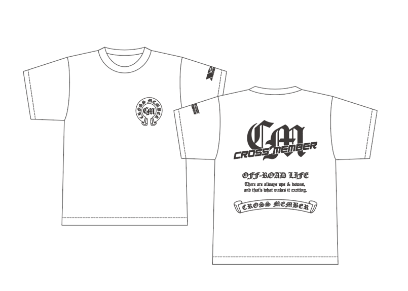 2025モデル】オリジナルTシャツ（ホワイトxブラック） | CROSS