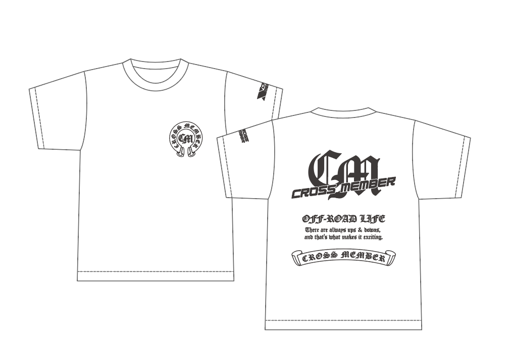 2025モデル】オリジナルTシャツ（ホワイトxブラック） | CROSS