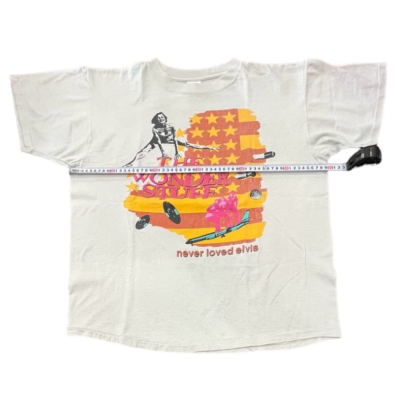 90s 激レア　The Wonder Stuff tシャツ　ビンテージ THE WONDER STUFF never loved elvis 1991 tour T-
