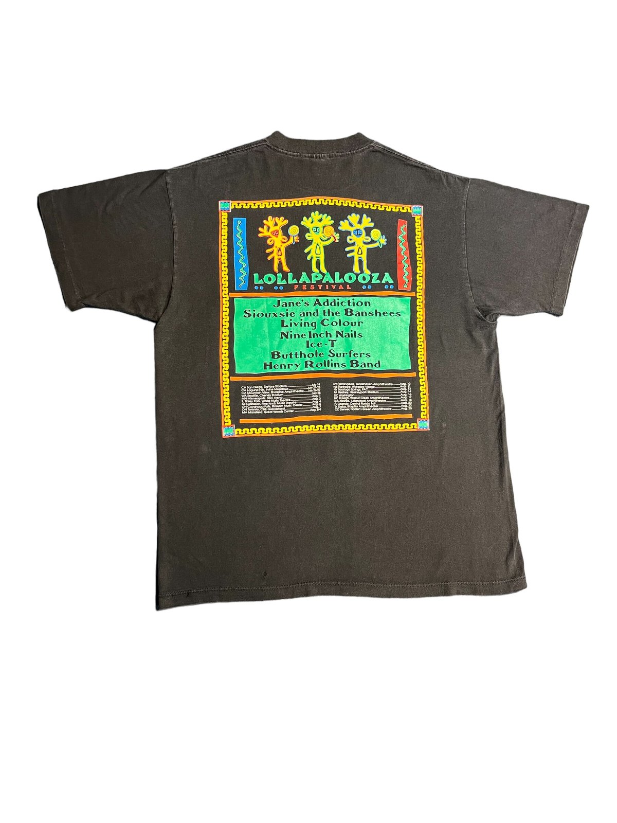 Jane's Addiction LOLLAPALOOZA 1991 T-shirt boo...