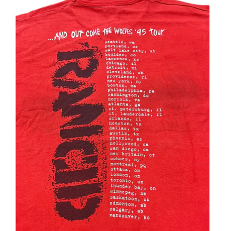 RANCID AND OUT COME THE WOLVES '95 TOUR T-SHIRT
