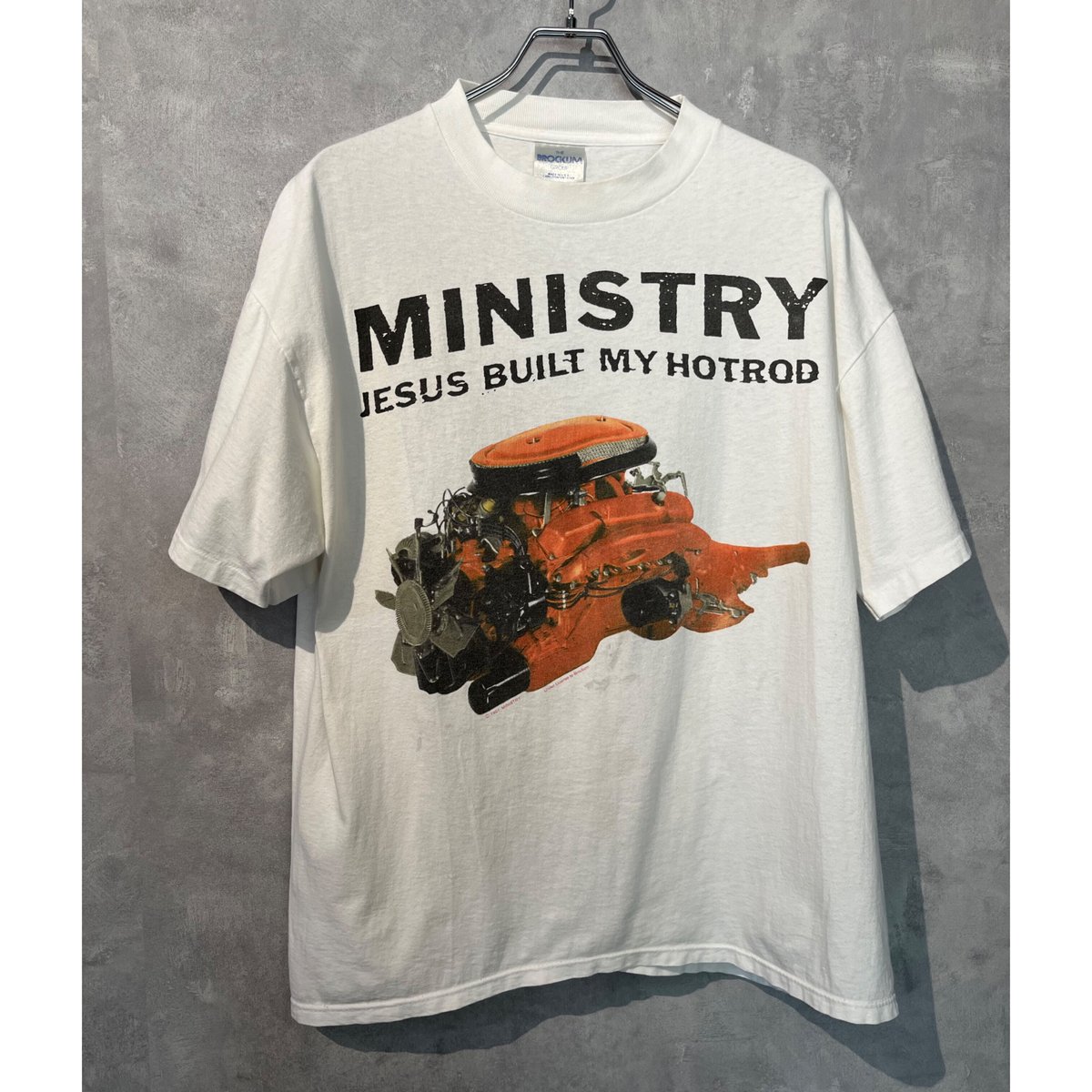 MINISTRY JESUS BUILT MY HOTROD Tシャツ XL Jesus Built My Hotrod T-Shirt (Natural) – Ministry Store US