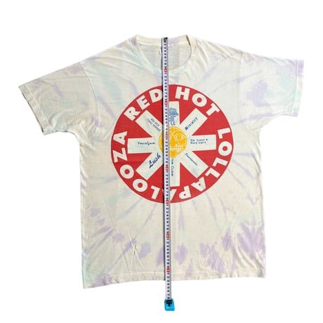 1992 LOLLAPALOOZA T-shirt RED HOT LOLLAPALOOZA