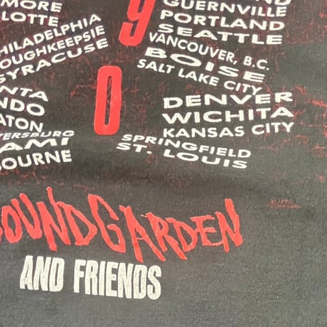 SOUNDGARDEN LOUDER THAN LOVE 1990 TOUR  T-shirt