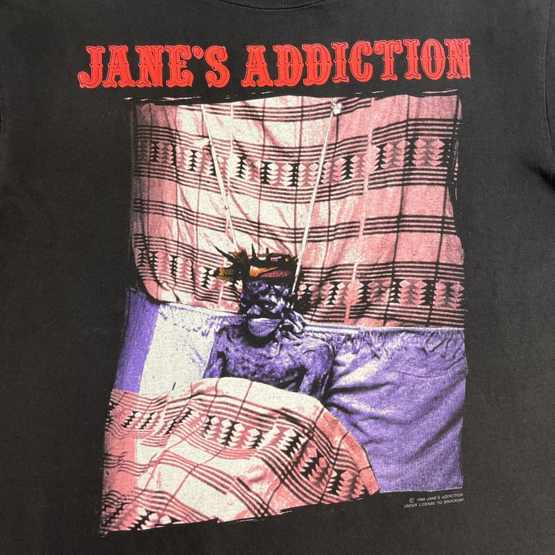 激レア Jane's Addiction ロラパルーザ 1991年物ヴィンテージ Jane's Addiction LOLLAPALOOZA 1991 T-shirt boo