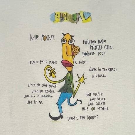 Pearl Jam Vitalogy Mr. Point tour 1995 T-shirt