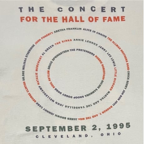 THE CONCERT FOR THE HALL OF FAME 1995 T-SHIRT