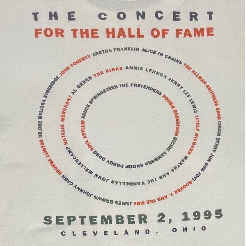 THE CONCERT FOR THE HALL OF FAME 1995 T-SHIRT |