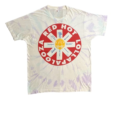 1992 LOLLAPALOOZA T-shirt RED HOT LOLLAPALOOZA