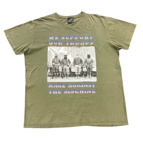 rage against the machine WE SUPPORT OUR TROOPS T-shirt