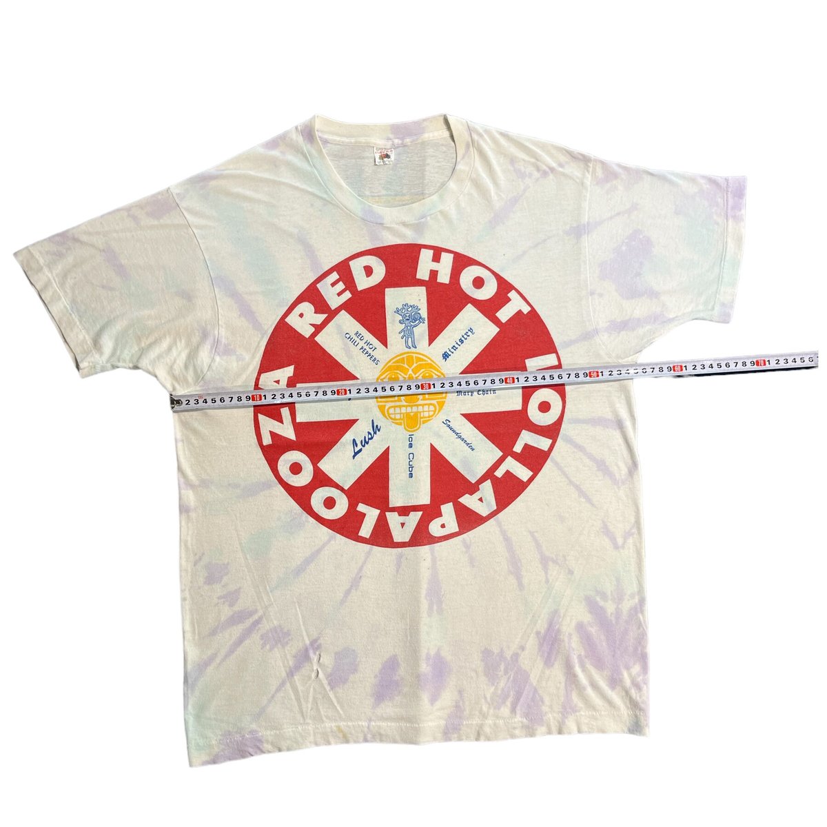 LOLLAPALOOZA 92TシャツRed hot chili peppers 1992 LOLLAPALOOZA T-shirt RED HOT LOLLAPALOOZA