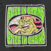 ALICE IN CHAINS T-shirt ©️1997 Eat Like A Pig  T-shirt BLACK