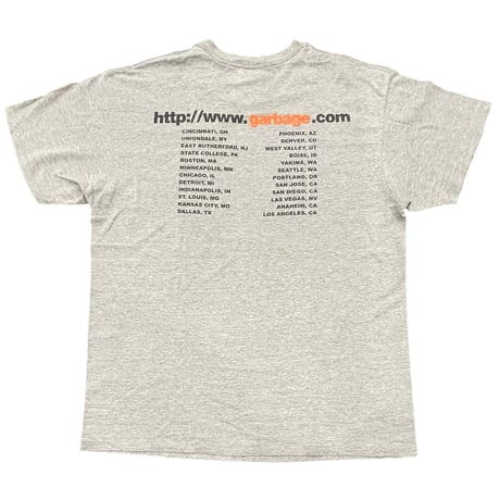 garbage tour T-shirt 1998