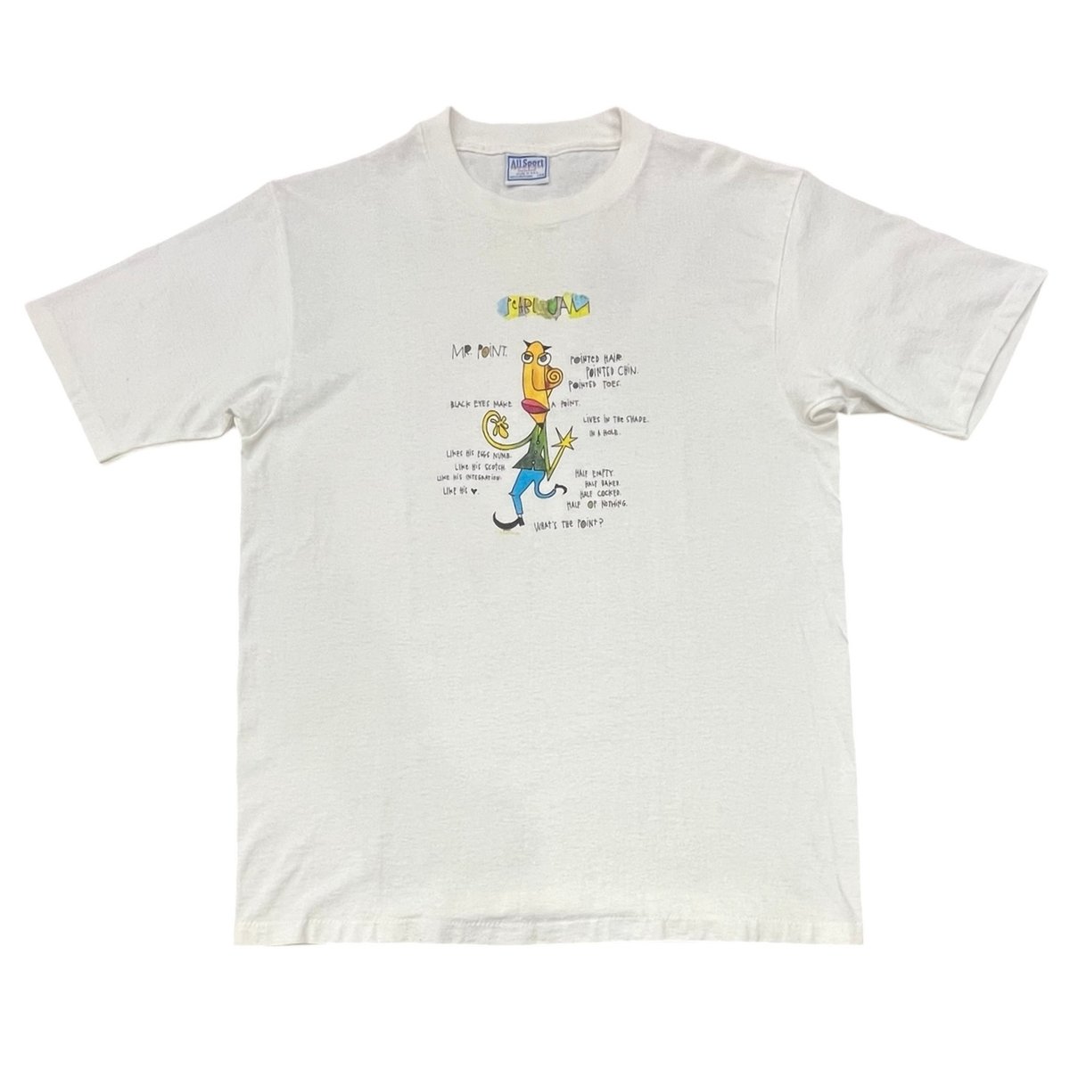 Pearl Jam Vitalogy Mr. Point tour 1995 T-shirt Pearl Jam Vitalogy Mr. Point tour 1995 T-shirt
