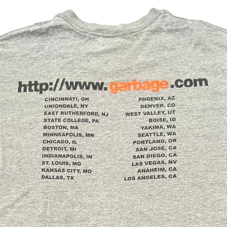 garbage tour T-shirt 1998