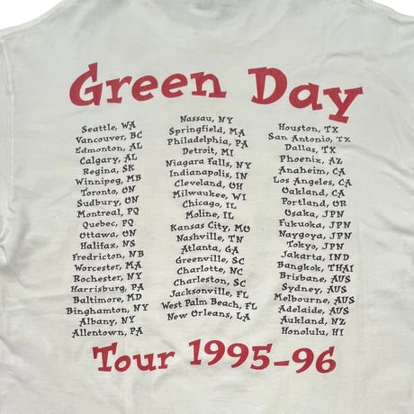 Green Day Insomniac Tour 1995-96 T-shirt