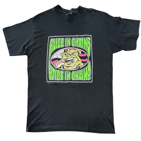 ALICE IN CHAINS T-shirt ©️1997 Eat Like A Pig  T-shirt BLACK
