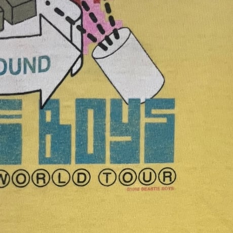 BEASTIE BOYS WORLD TOUR 1998 HELLO NASTY WORLD T-shirt
