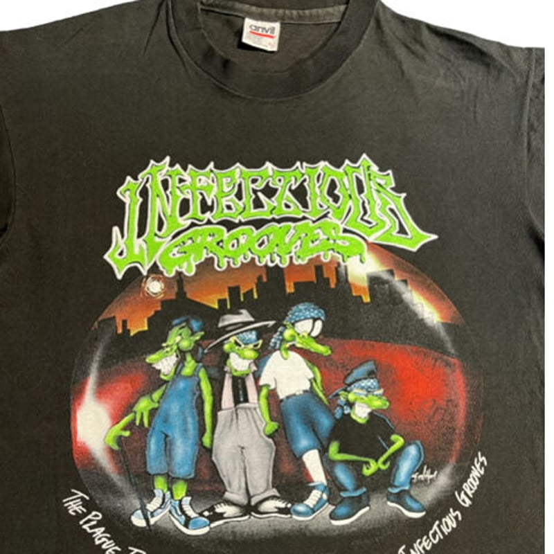INFECTIOUS GROOVES Tシャツ 当時物 90s 90s FRUIT OF THE ROOM INFECTIOUS GROOVES T-Shirts 90年代 インフェ