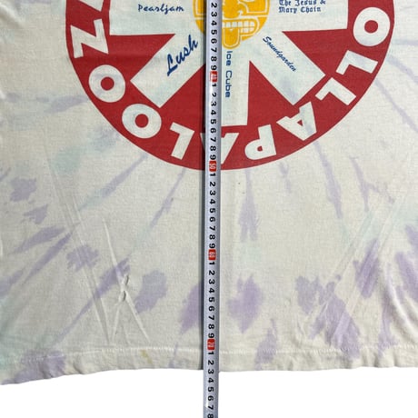 1992 LOLLAPALOOZA T-shirt RED HOT LOLLAPALOOZA