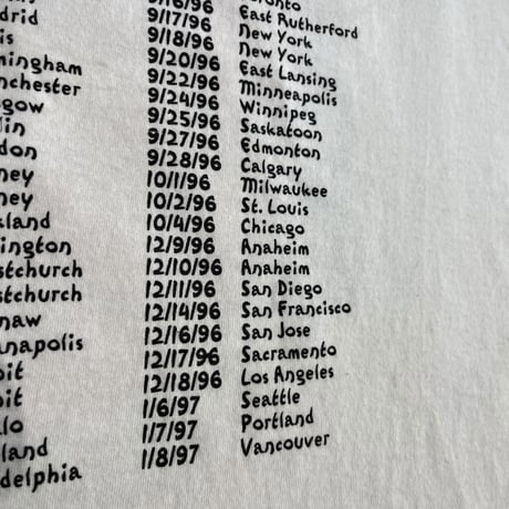 The Smashing Pumpkins Infinite Sadness tour T-shirt