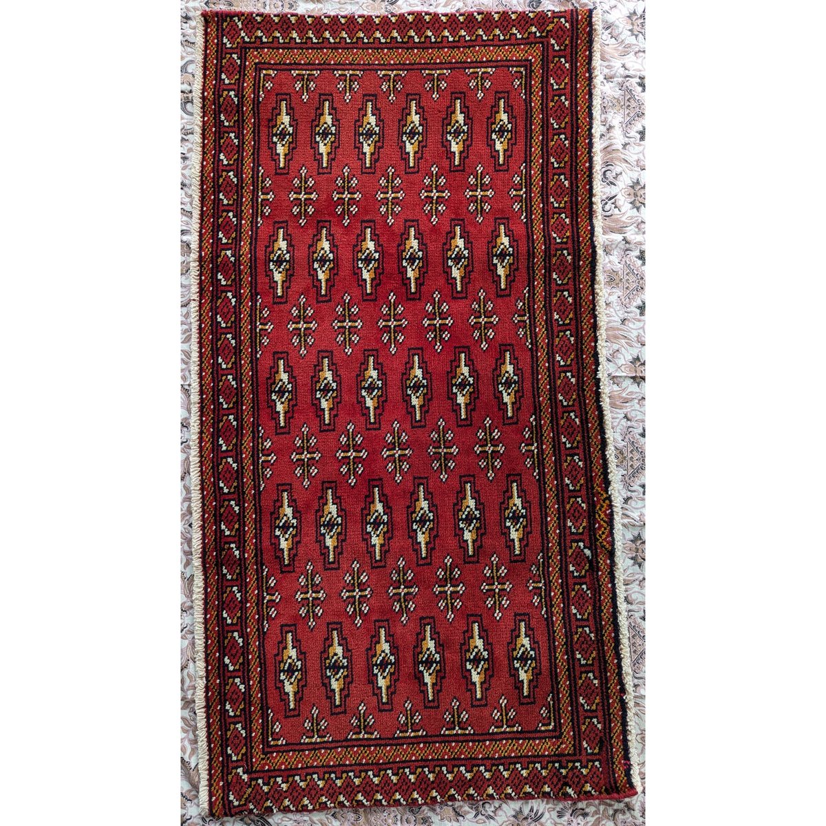 【値下げ中】トライバルラグ（ギャッベ に近い）119cm×155cm 値下げ中】トライバルラグ（ギャッベ に近い）119cm×155cm ラグ
