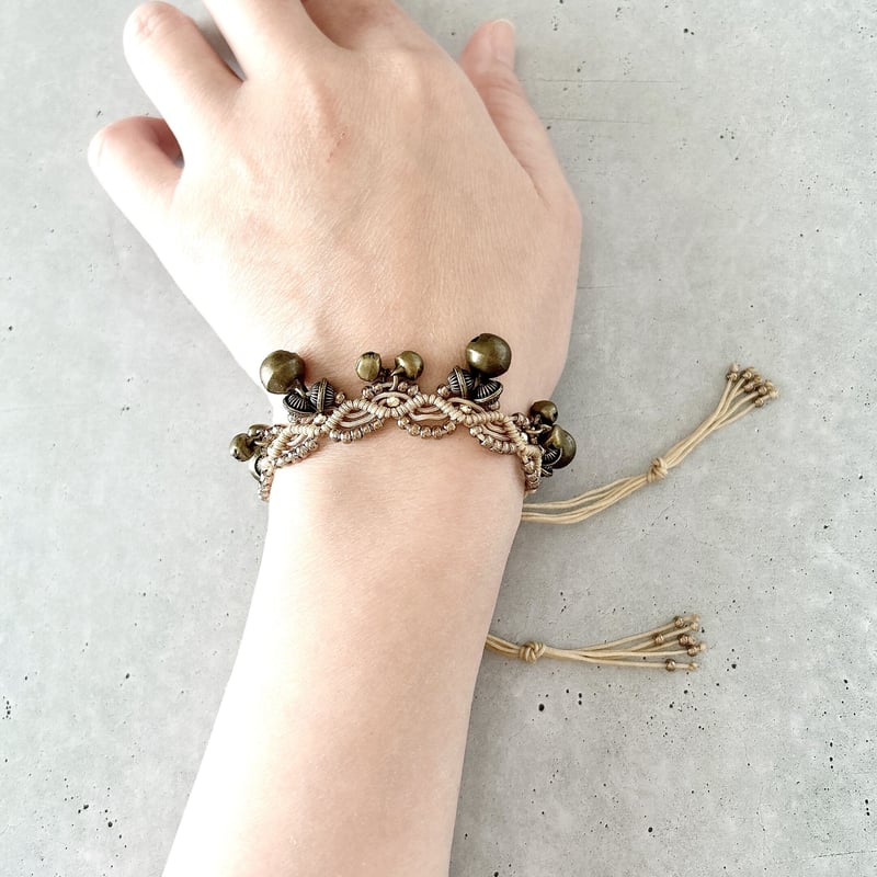 民族鈴の音が軽やか♪ エスニック ベル ブレスレット♫エキゾチック