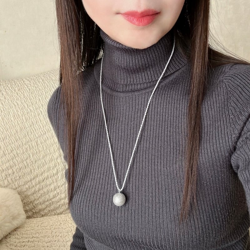 清らかな音色♪「水琴鈴」と水晶のコード編みネックレス＊天然石